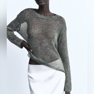Zara Sheer Sweater | Size L